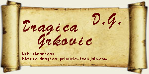 Dragica Grković vizit kartica